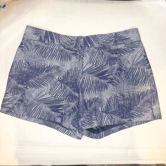Cartonnier Pants - Cartonnier for Anthropologie Blue Palm Print Shorts – Size 4